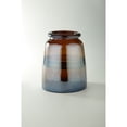 thumbnail image 1 of CC Home Furnishings 10.5” Brown Glass Flower Vase Tabletop Decoration, 1 of 1