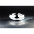 thumbnail image 1 of CC Home Furnishings 12" Silver Finish Hand Blown Glass Bowl Vase, 1 of 1