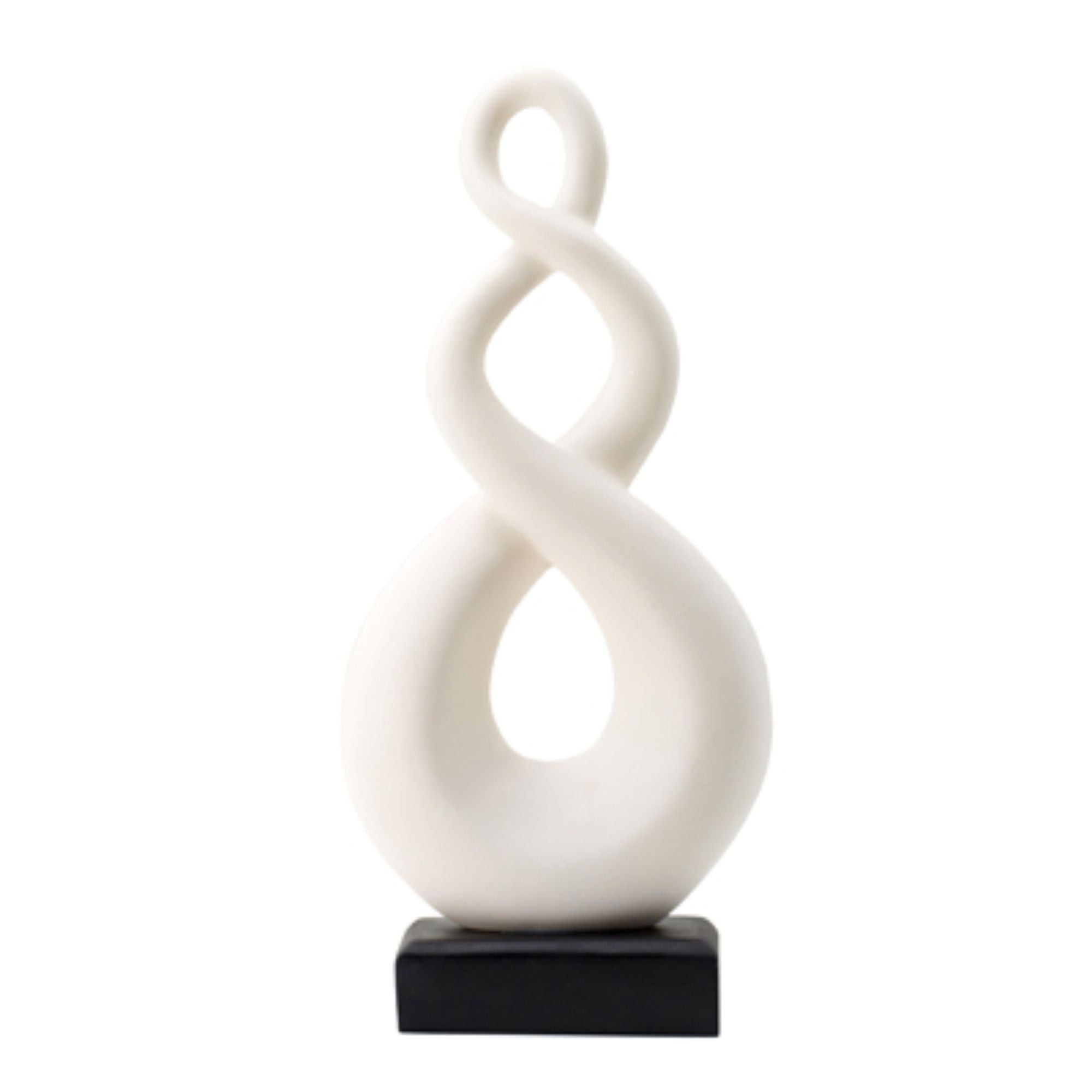 Wrought Studio Palni Abstract Statue, Thinker, White Table top