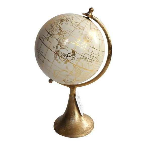 CC Home Furnishings Traditional Style Globe on Stand - 15" - Gold