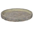 thumbnail image 1 of CC Home Furnishings 18" Brown Textured Naturalistic Style Round Plate, 1 of 2