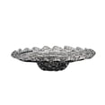 thumbnail image 1 of CC Home Furnishings 18" Smoke Gray Modern Chic Style Decorative Round Glass Plate, 1 of 5