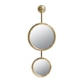 thumbnail image 1 of CC Home Furnishings 2-Tiered Round Metal Framed Wall Mirror - 28.5" - Gold, 1 of 4