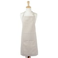 thumbnail image 1 of CC Home Furnishings Unisex Chino Cotton Kitchen Chef Apron - 32" - Cream, 1 of 7