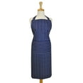 thumbnail image 1 of 35" Nautical Blue Pinstripe Patterned Kitchen Chef Apron, 1 of 8