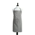 thumbnail image 1 of CC Home Furnishings Unisex Cotton Kitchen Chef Apron - 38" - Gray, 1 of 8