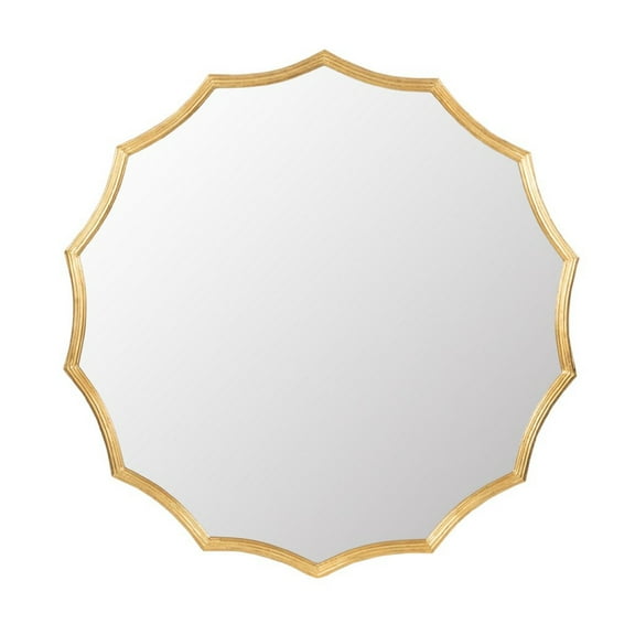 CC Home Furnishings Sunburst Shape Framed Round Wall Mirror - 40" - Gold