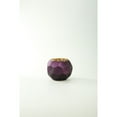 thumbnail image 1 of CC Home Furnishings 5.5" Purple Geometric Faceted Glass Ball Vase, 1 of 1
