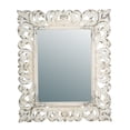 thumbnail image 1 of CC Home Furnishings Antique Style Framed Rectangular Wall Mirror - 54.25" - White, 1 of 4