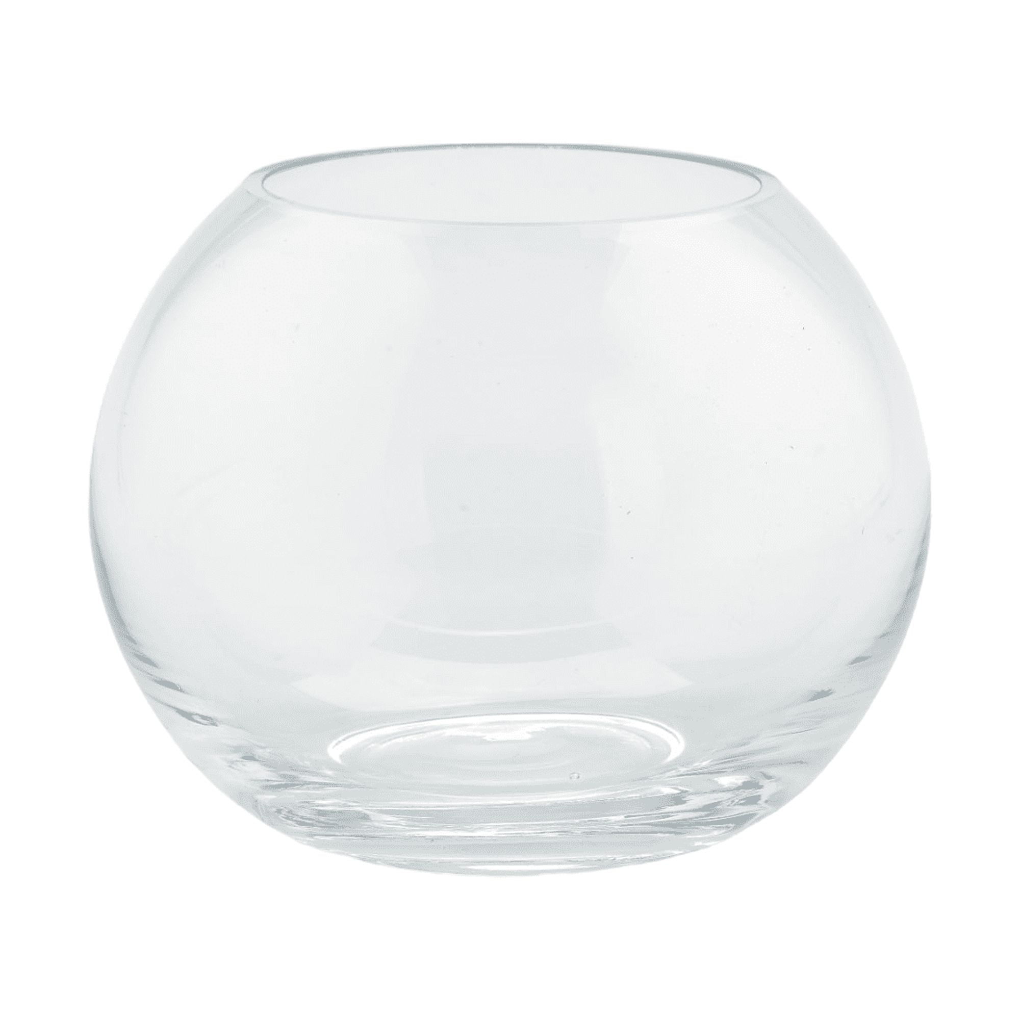 Clear Glass Bubble Terrarium Vase, 6" Diameter