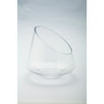 thumbnail image 1 of CC Home Furnishings 8" Cylindrical Handblown Glass Candle Holder with Pedestal, 1 of 1