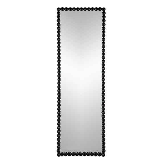 CC Home Furnishings Beaded Frame Rectangular Full Length Mirror - 6' - Black
