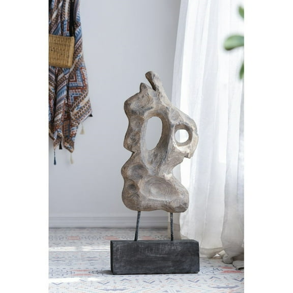 CC Home Furnishings Weathered Style Cutout Wooden Sculpture - 30.75"
