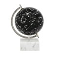 thumbnail image 1 of CC Home Furnishings Constellation Globe on Marble Base - 11.75" - Black and White, 1 of 9