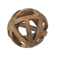 thumbnail image 1 of CC Home Furnishings Rustic Style Carved Spherical Orb - 8" - Brown, 1 of 4