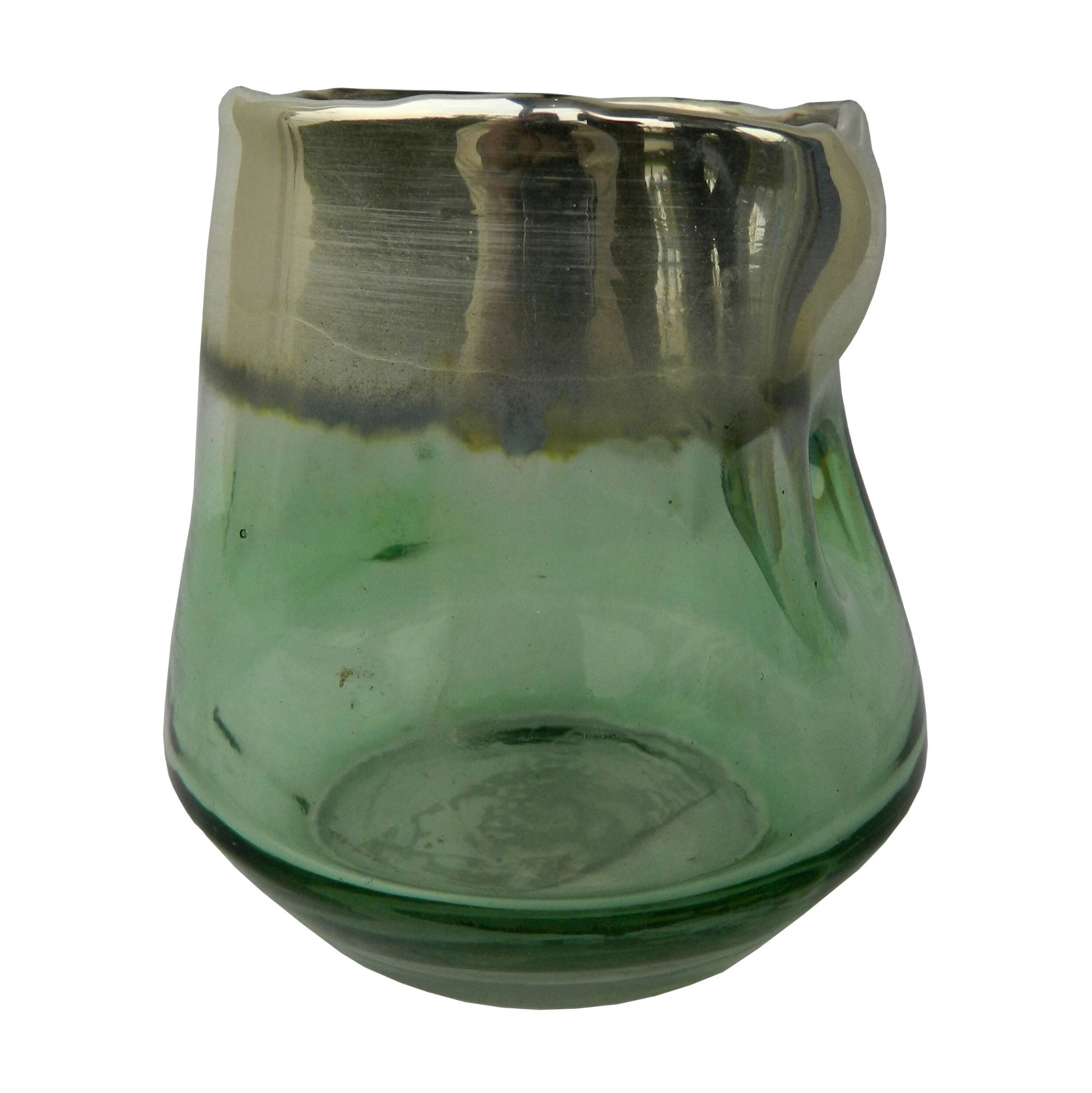 Glass Votive Candle Holder with Rim Edge - 4.25