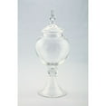 thumbnail image 1 of CC Home Furnishings Hand-Blown Glass Jar with Finial Lid - 16.5” - Clear, 1 of 2