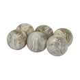 thumbnail image 1 of CC Home Furnishings Marbleized Accent Balls - 4" - Brown - 6ct, 1 of 4