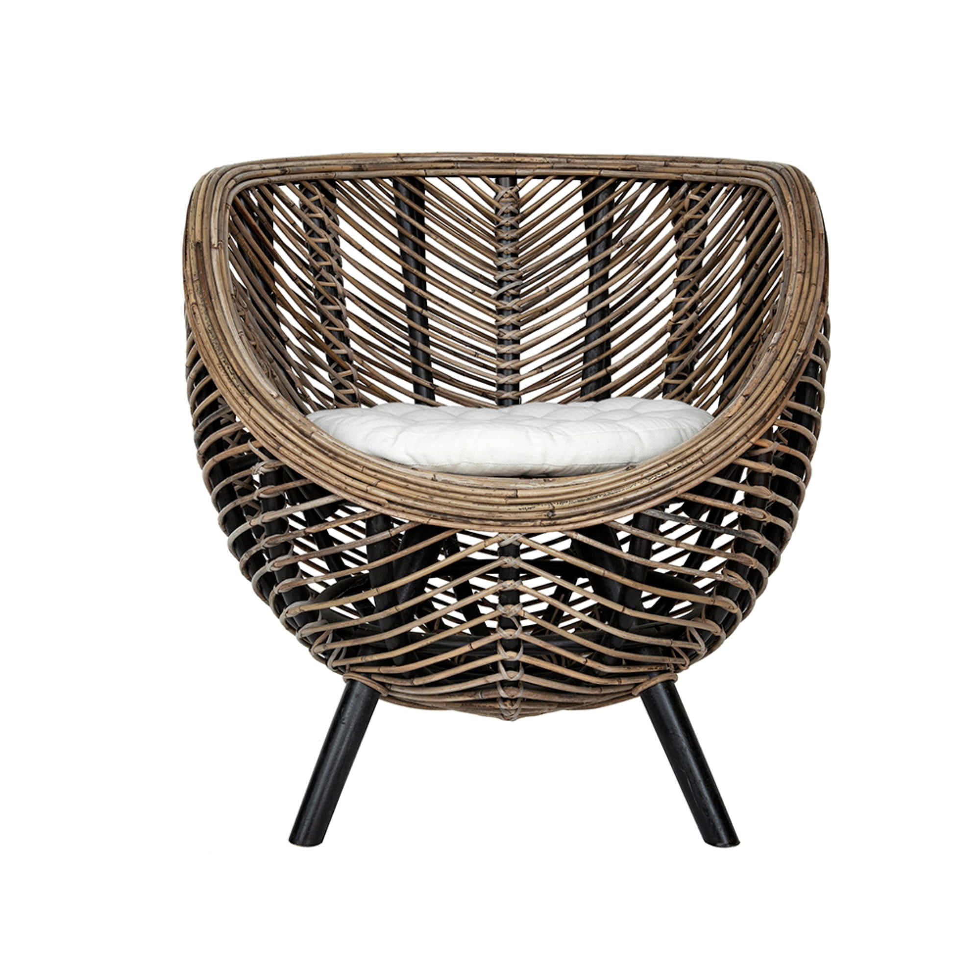 CC Home Furnishings Rattan Round Shape Accent Chair - 31