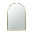 thumbnail image 1 of CC Home Furnishings Arch Top Metal Framed Wall Mirror - 36" - Gold, 1 of 3