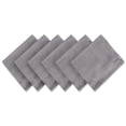 thumbnail image 1 of CC Home Furnishings Set of 6 Variegated Gray Square Cloth Napkins 20", 1 of 8