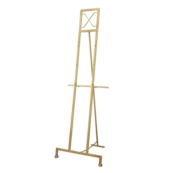 CC Home Furnishings Small Floor Standing Easel Display Stand - 57" - Gold