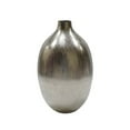 thumbnail image 1 of CC Home Furnishings Streaks Aluminum Vase with Narrow Mouth - 13.75" - Silver, 1 of 2