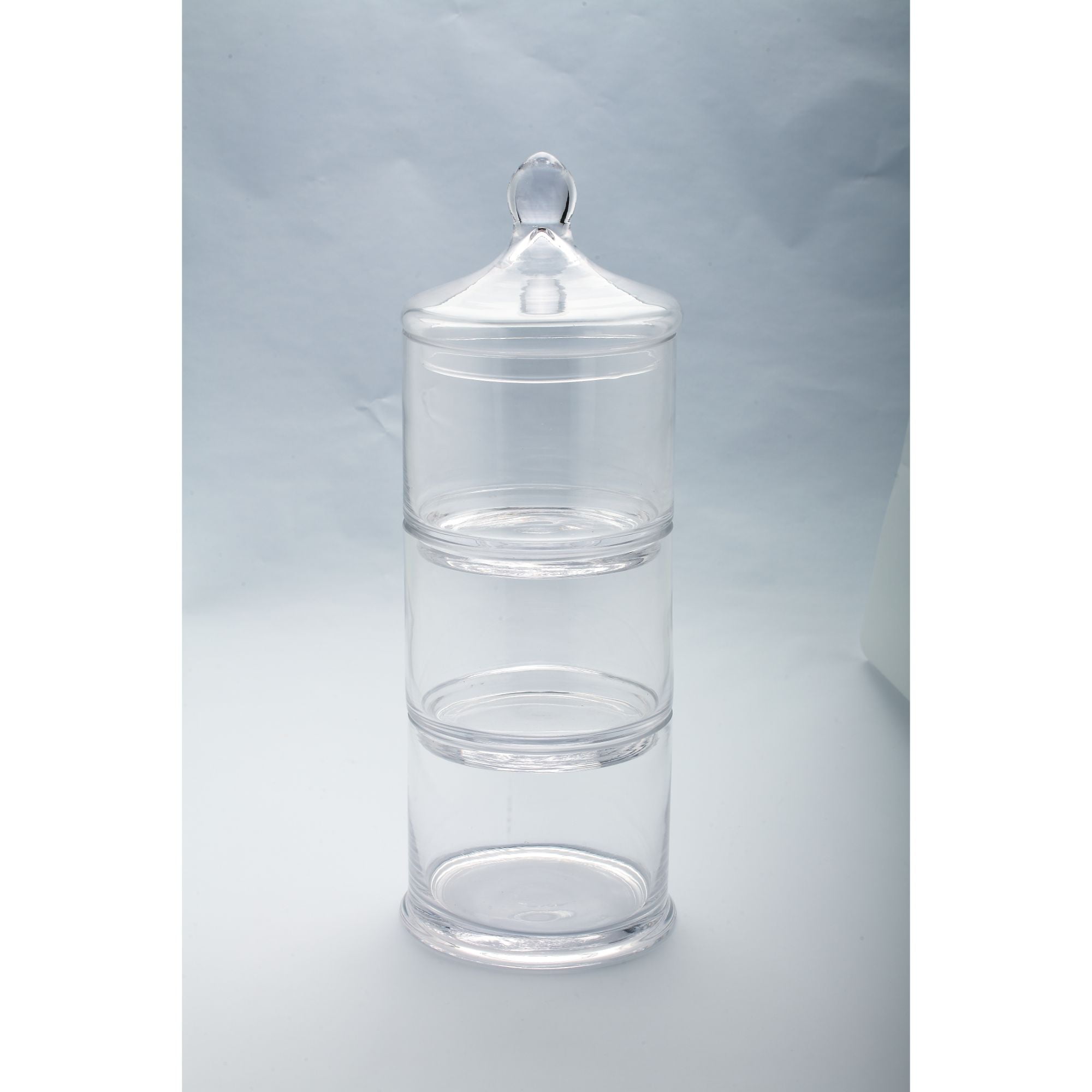 3 Tier Glass Jar With Lid 12X12X24Cm main image 0