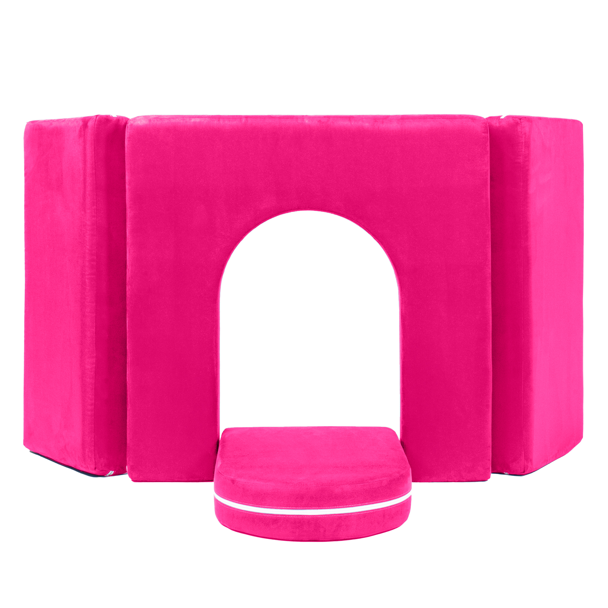 CC Home Furnishings Three Walled Castle Gate with Drawbridge Barricade - 64" - Pink
