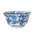 thumbnail image 1 of CC Home Furnishings Traditional Floral Porcelain Bowl - 10.5" - Blue and White, 1 of 3