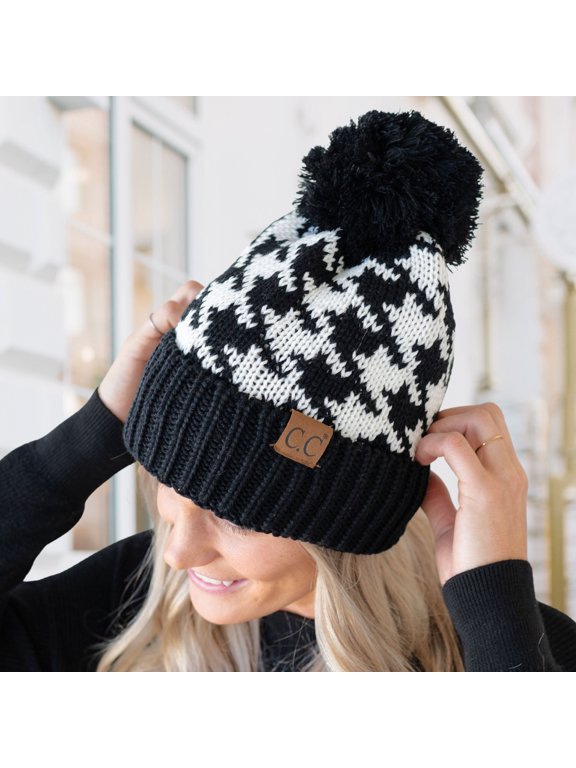 CC Houndstooth Beanie