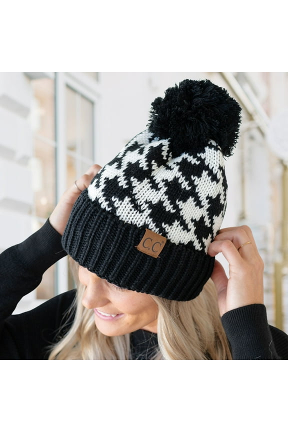 CC Houndstooth Beanie