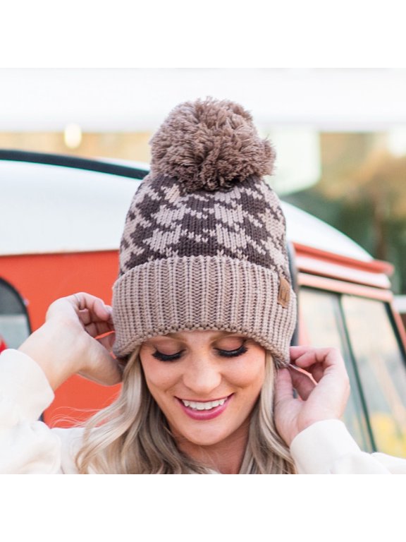 CC Houndstooth Beanie