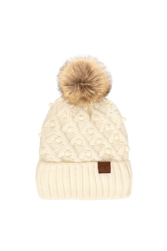 CC Kids Crafted Pom Detail Beanie