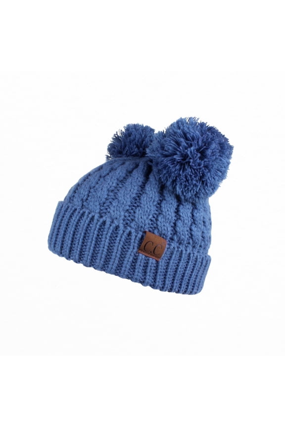 CC Kids Double Pom Beanie