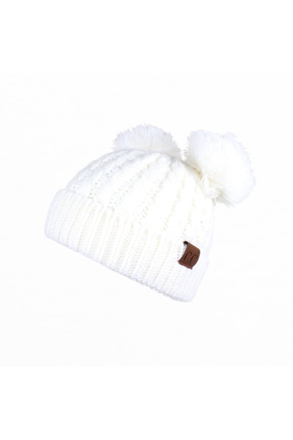CC Kids Double Pom Beanie