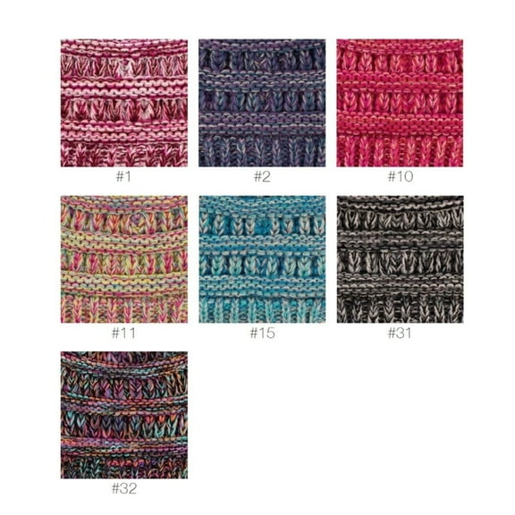 CC Kids Multi-Toned Ponytail Beanie