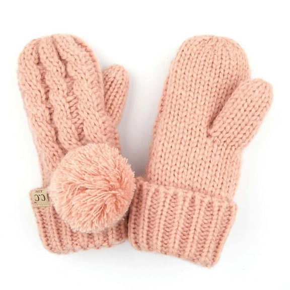 CC Kids Pom Mittens