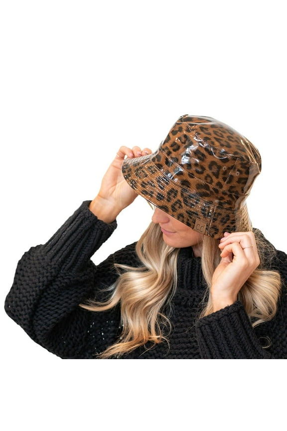 CC Reversible Bucket Hat, Leopard/Neutral