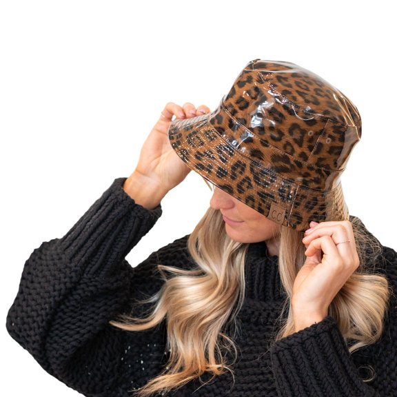 CC Reversible Bucket Hat, Leopard/Neutral