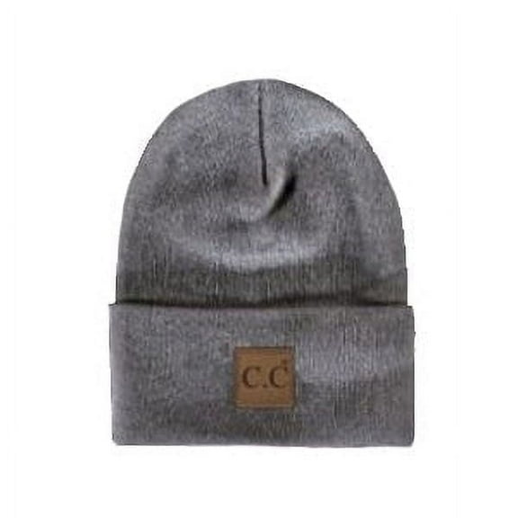 CC Light Grey Everyday Beanie Unisex Adult, Kid and Baby Sizes