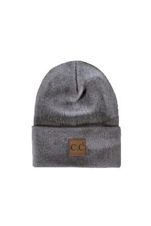 CC Light Grey Everyday Beanie Unisex Adult, Kid and Baby Sizes