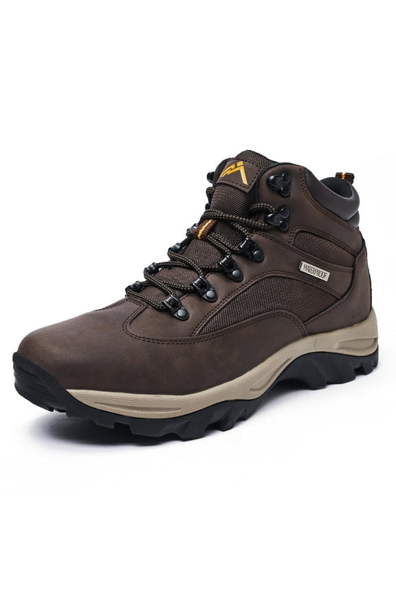 Men Hiking Boots Waterproof Outdoor Lightweight Trekking Trails Shoes Relaxed Fit Size 7-13.5