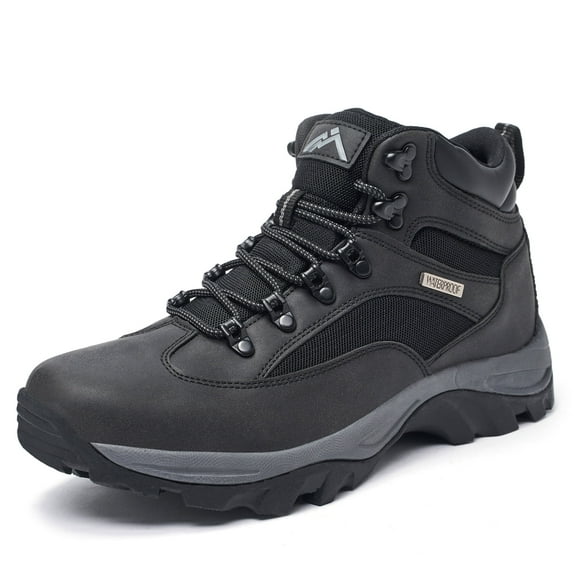 CC-Los Men Hiking Boots Waterproof Outdoor Lightweight Trekking Trails Shoes Relaxed Fit Size 7-13.5