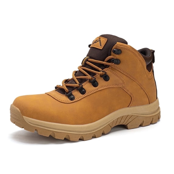 CC-Los Men Waterproof Hiking Boots Outdoor Mid Top Trekking Lightweight Non Slip Boots 7-13.5