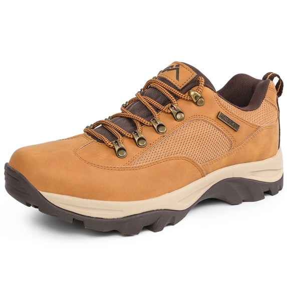 CC-Los Men's Low Top Waterproof Hiking Shoes Non Slip Work Shoes Comfortable Walking Size 7.5-14