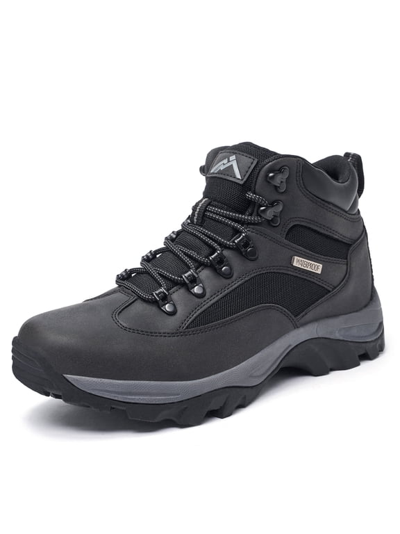 Men's Waterproof Hiking Boots Outdoor Relaxed Fit Lightweight Size 7-13.5