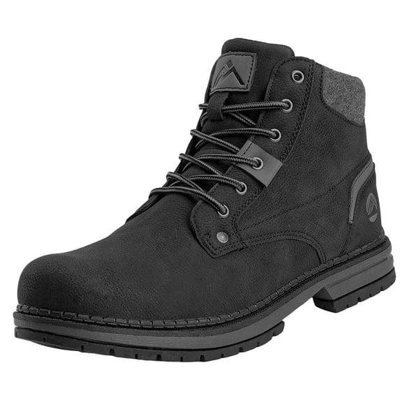 CC-Los Men's Lightweight Ankle Winter Snow Boots Fleece Lined and Warm