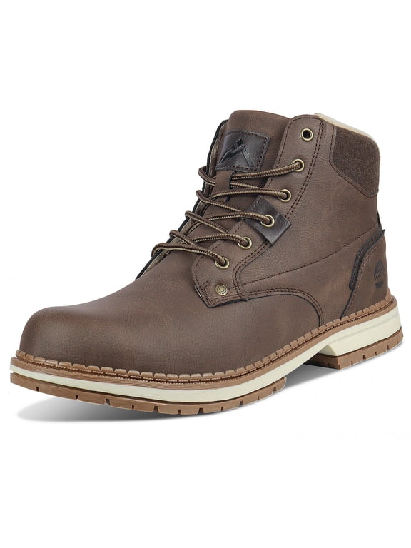 Men's Lightweight Ankle Winter Snow Boots Fleece Lined and Warm