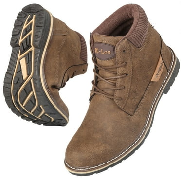 CC-Los Mens Waterproof Hiking Boots Outdoor Lightweight Ankle Dress Chukka Boots 7.5-14